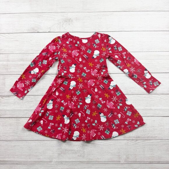 Children’s Place Holiday Christmas Print Dress - Picture 3 of 3